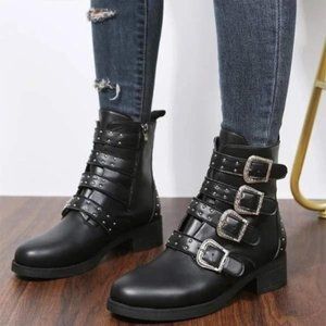 mid boots new belt buckle martin boots